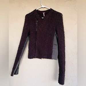 ☃️❄️Free People Chocolate Brown Knit Sweater
